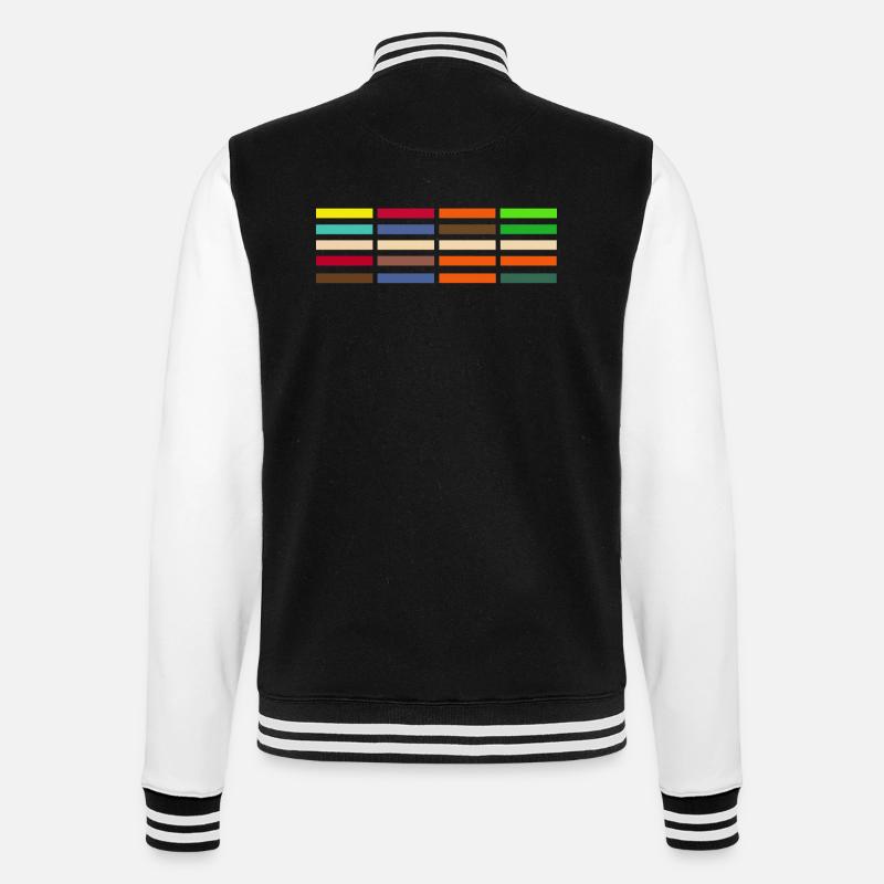 Farbcode Southpark - College-Sweatjacke - Schwarz/Weiß