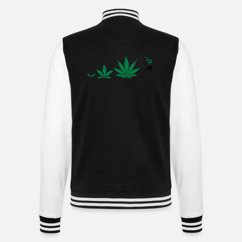 Cannabis development - College Sweat Jacket - black/white