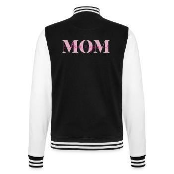 Love you Mom Declaration of Love Mother Love Mama - College Sweat Jacket - black/white - Back - Marisol (170cm)