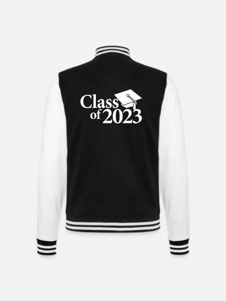 Klasse von 2023 Abschlussfeier Geschenk für ihn und sie - College-Sweatjacke - Schwarz/Weiß