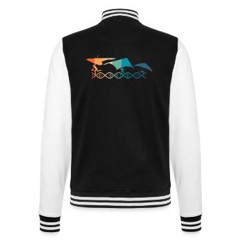 Paragliding is in my DNA - College Sweat Jacket - black/white - Back - Marisol (170cm)