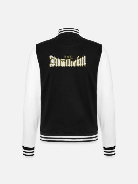 Köln-Mülheim 2 - College-Sweatjacke - Schwarz/Weiß