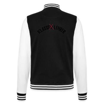 Lehrer T-shirt - College-Sweatjacke - Schwarz/Weiß - Hinten - Marisol (170cm)