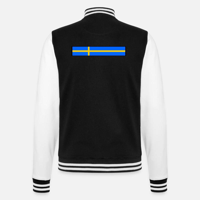 Drapeau suède - Veste Teddy - noir/blanc