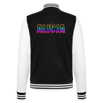 alicja rs regenbogen - College-Sweatjacke - Schwarz/Weiß - Hinten - Marisol (170cm)