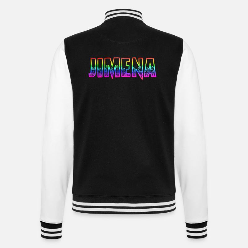 jimena rs arc-en-ciel - Veste Teddy - noir/blanc