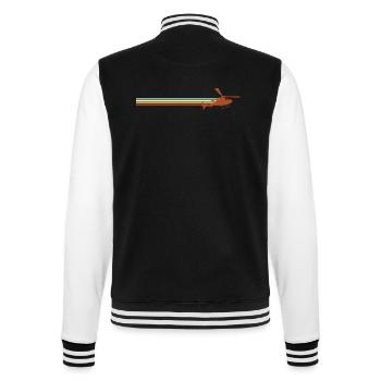 Cadeau Hélicoptère Rétro - Veste Teddy - noir/blanc - Dos - Marisol (170cm)