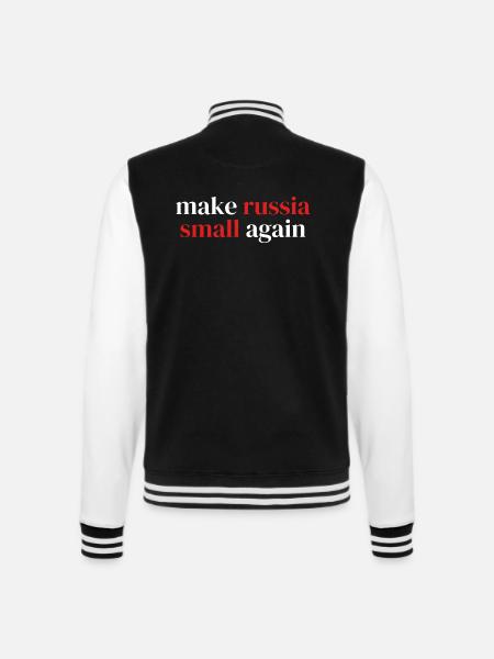 make russia small again - College-Sweatjacke - Schwarz/Weiß