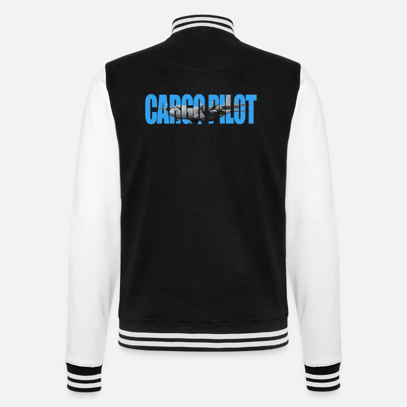 Cargo pilot C-130 - College-Sweatjacke - Schwarz/Weiß