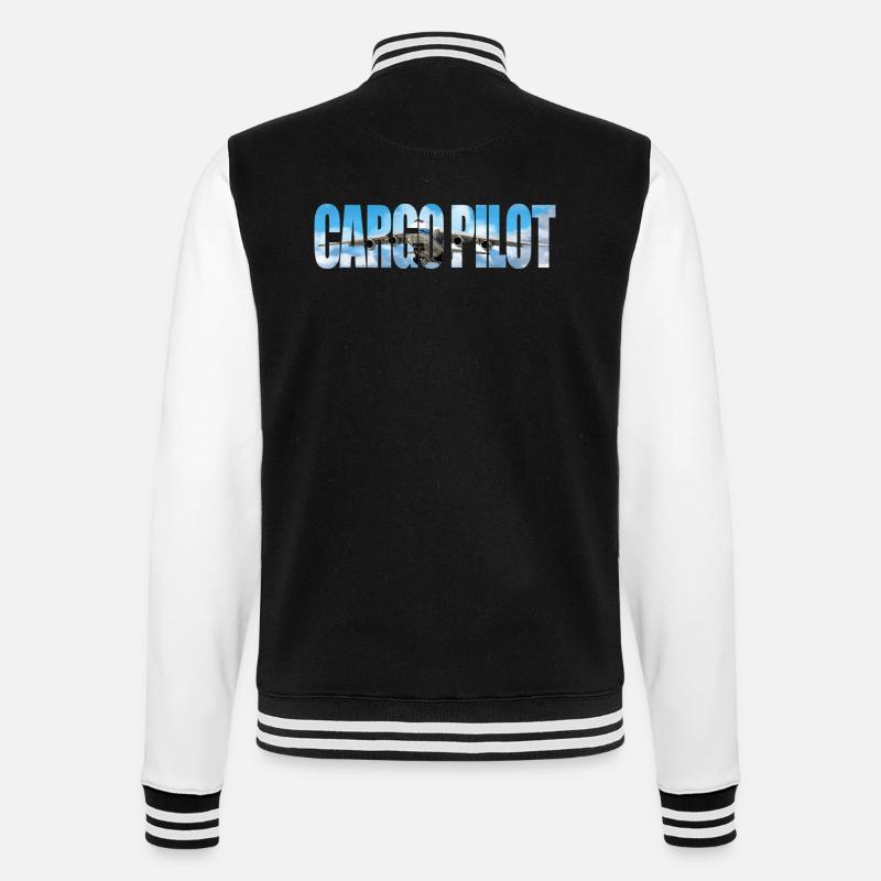 Cargo pilot An-124 - College-Sweatjacke - Schwarz/Weiß