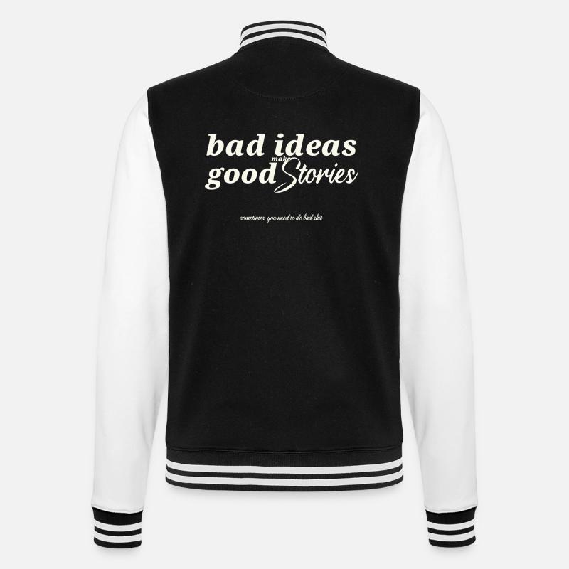 Bad ideas - College-Sweatjacke - Schwarz/Weiß