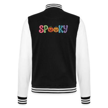 Spooky Pumpkin Parade - College-Sweatjacke - Schwarz/Weiß - Hinten - Marisol (170cm)