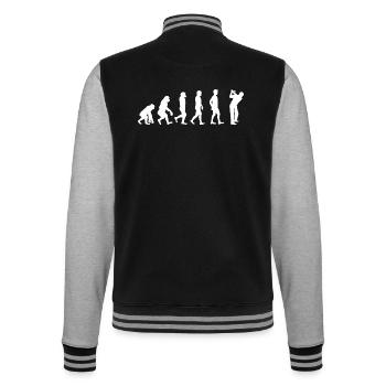 Evolution Golf - College-Sweatjacke - Schwarz/Grau meliert - Hinten - Marisol (170cm)