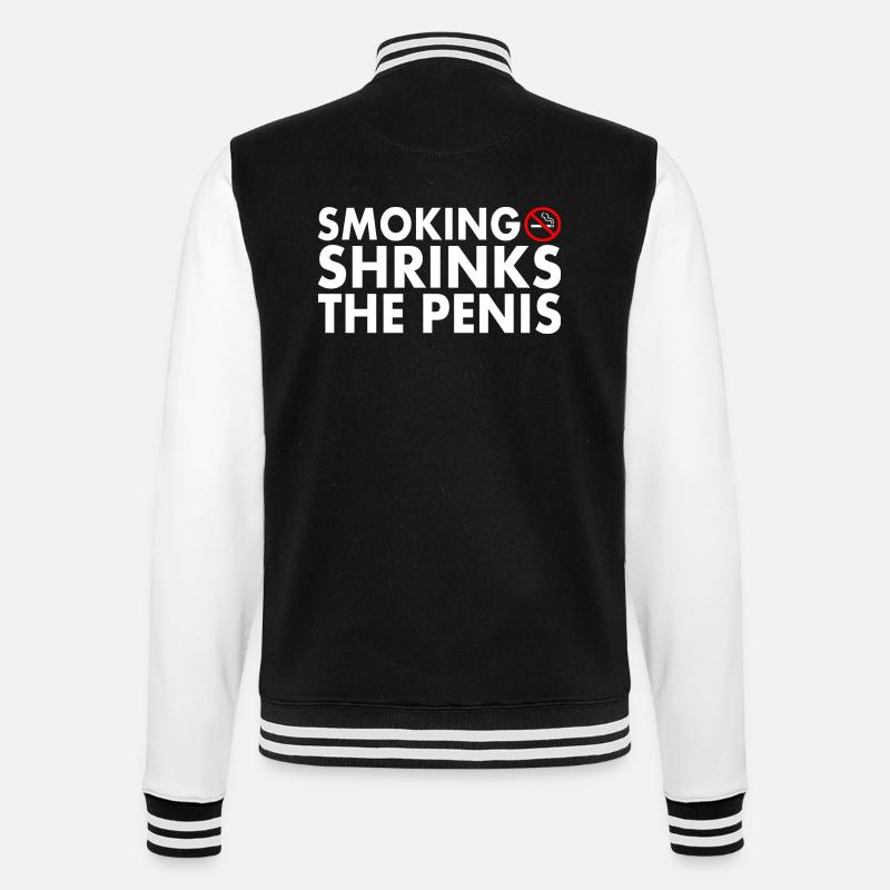 Smoking shrinks the penis - Veste Teddy - noir/blanc
