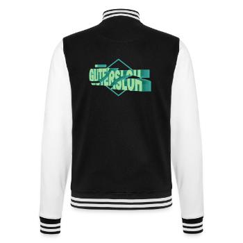 Gütersloh Deutschland Stadt 3D Schrift Skyline - College-Sweatjacke - Schwarz/Weiß - Hinten - Marisol (170cm)