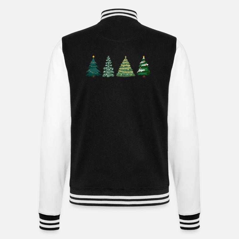 Arbres de Noël idee cadeau - Veste Teddy - noir/blanc