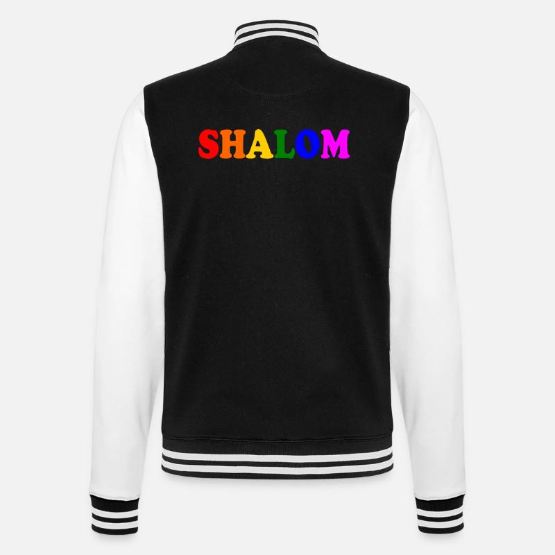 Shalom - College-Sweatjacke - Schwarz/Weiß