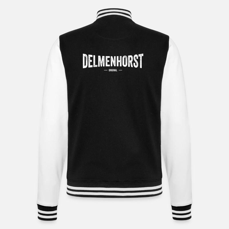 Delmenhorst Original - College-Sweatjacke - Schwarz/Weiß