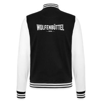 Wolfenbüttel Original - College-Sweatjacke - Schwarz/Weiß - Hinten - Marisol (170cm)