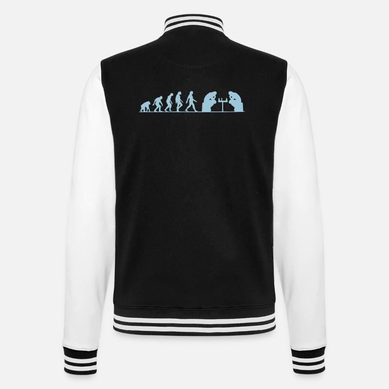 évolution échec - Veste Teddy - noir/blanc