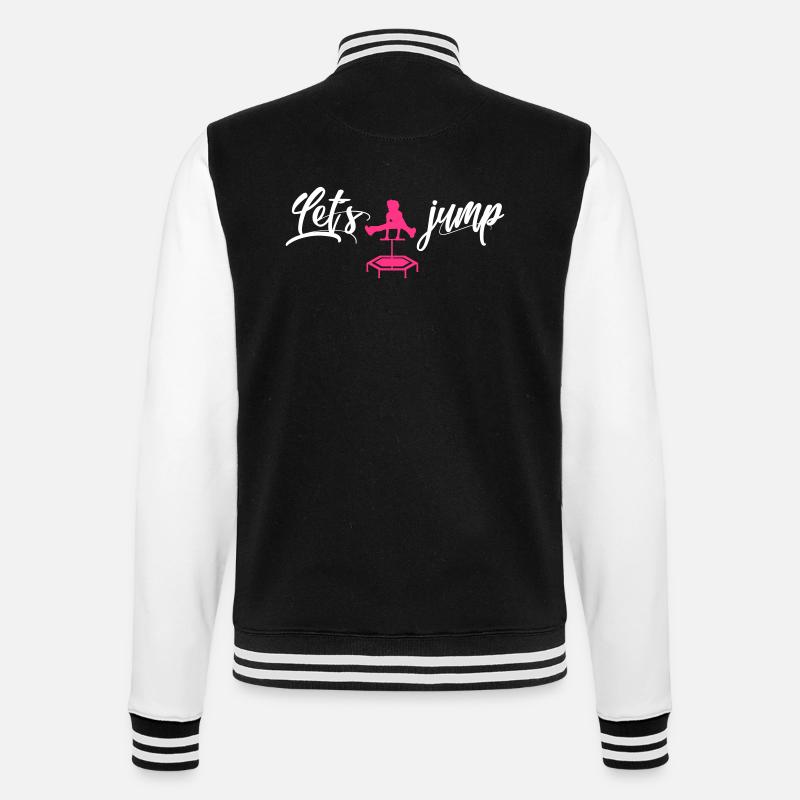 trampoline sauteuse cadeau saut sautant - Veste Teddy - noir/blanc