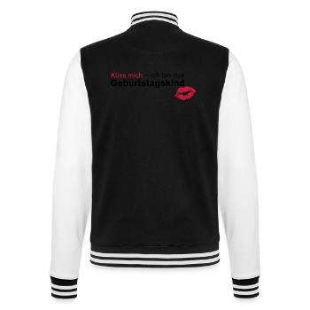 Kiss Me - Birthday Boy - College Sweat Jacket - black/white - Back - Marisol (170cm)