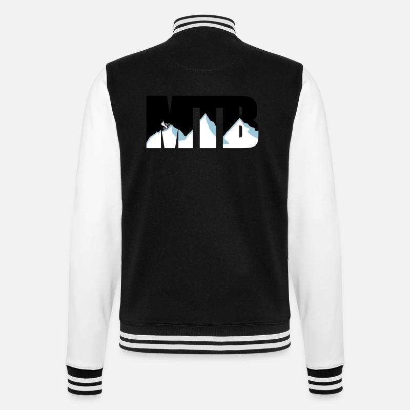 MTB - College-Sweatjacke - Schwarz/Weiß