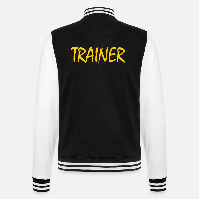 TRAINER - College-Sweatjacke - Schwarz/Weiß
