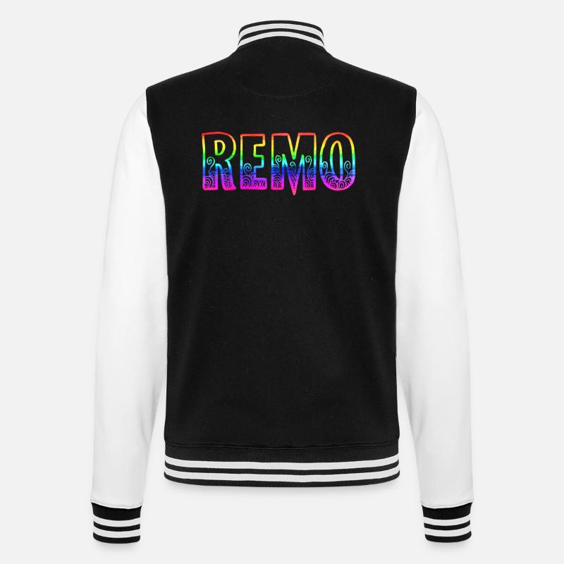 remo rs regenbogen - College-Sweatjacke - Schwarz/Weiß