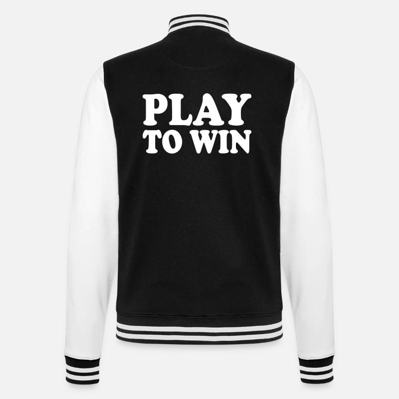 Play to win - Veste Teddy - noir/blanc