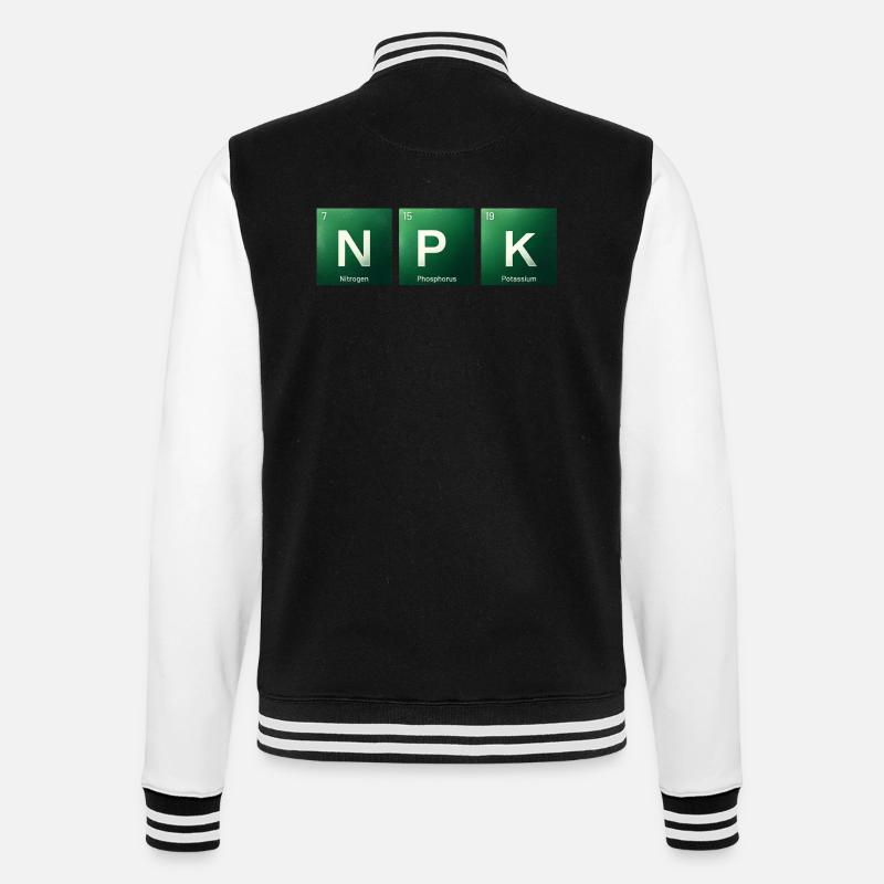 NPK - the essentials - College-Sweatjacke - Schwarz/Weiß