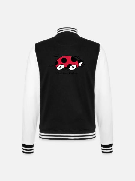 Flotter Käfer - College-Sweatjacke - Schwarz/Weiß