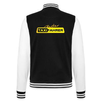 Bester Taxifahrer 1 - College-Sweatjacke - Schwarz/Weiß - Hinten - Marisol (170cm)