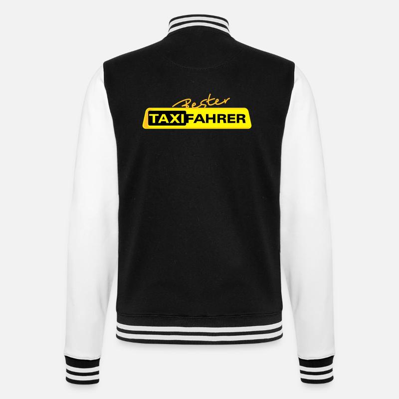 Bester Taxifahrer 1 - College-Sweatjacke - Schwarz/Weiß