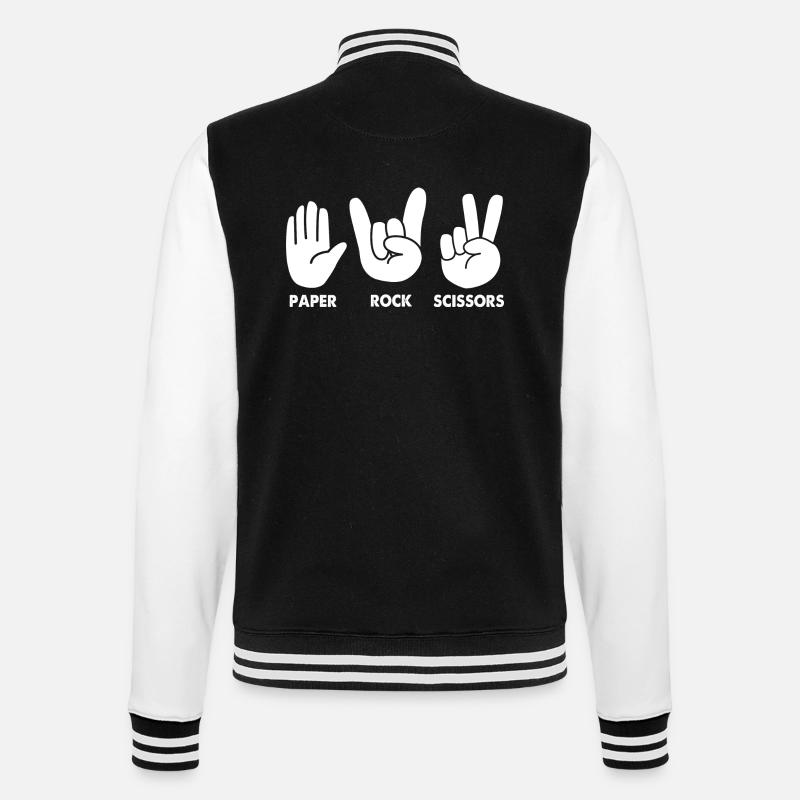 papier de pierre de ciseaux - Veste Teddy - noir/blanc