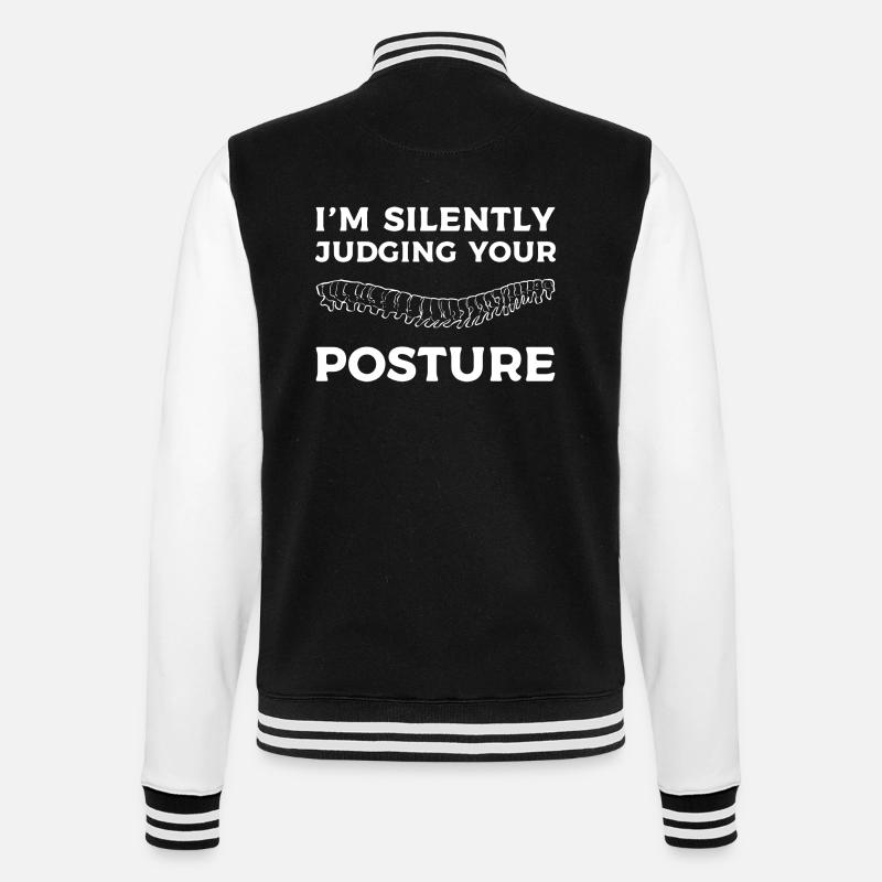 Physiotherapy Physiotherapist Chiropractic Chiro - College Sweat Jacket - black/white