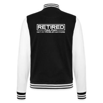 Post Worker Mail Men Postman, Postworker Tshirt - College Sweat Jacket - black/white - Back - Marisol (170cm)