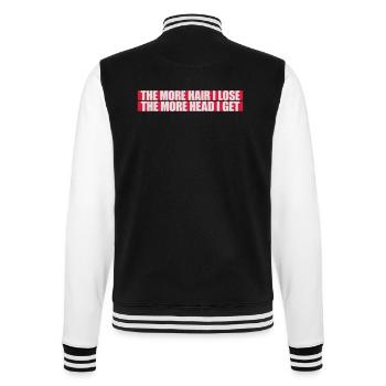 J’ai plus de tête - Veste Teddy - noir/blanc - Dos - Marisol (170cm)