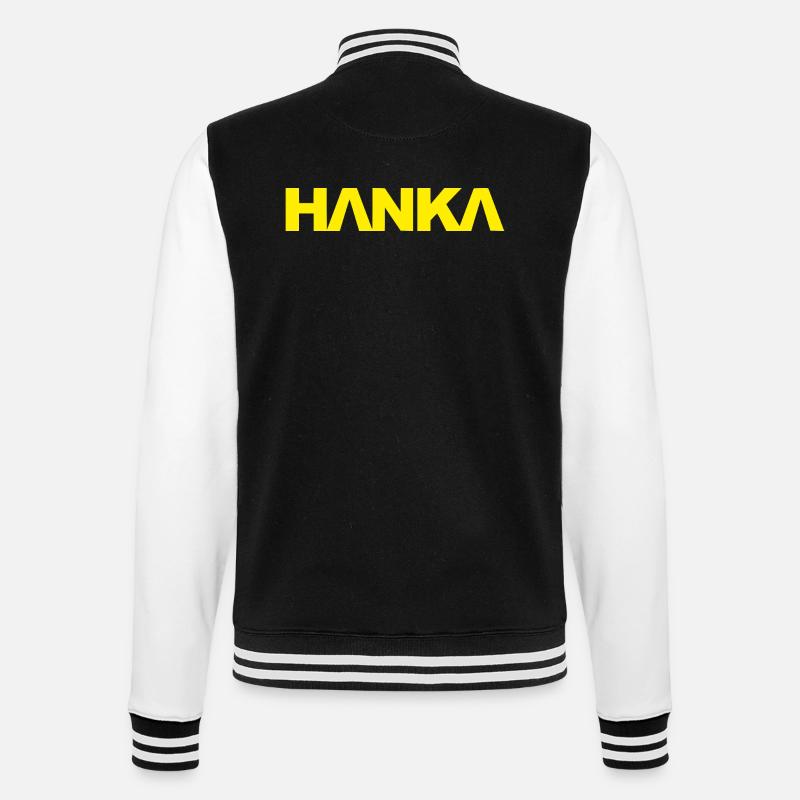 HANKA - College-Sweatjacke - Schwarz/Weiß