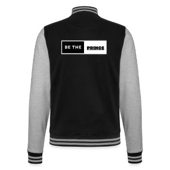 Be The Prince - College-Sweatjacke - Schwarz/Grau meliert - Hinten - Marisol (170cm)
