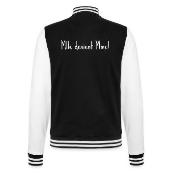 Mlle devient mme - Veste Teddy - noir/blanc - Dos - Marisol (170cm)