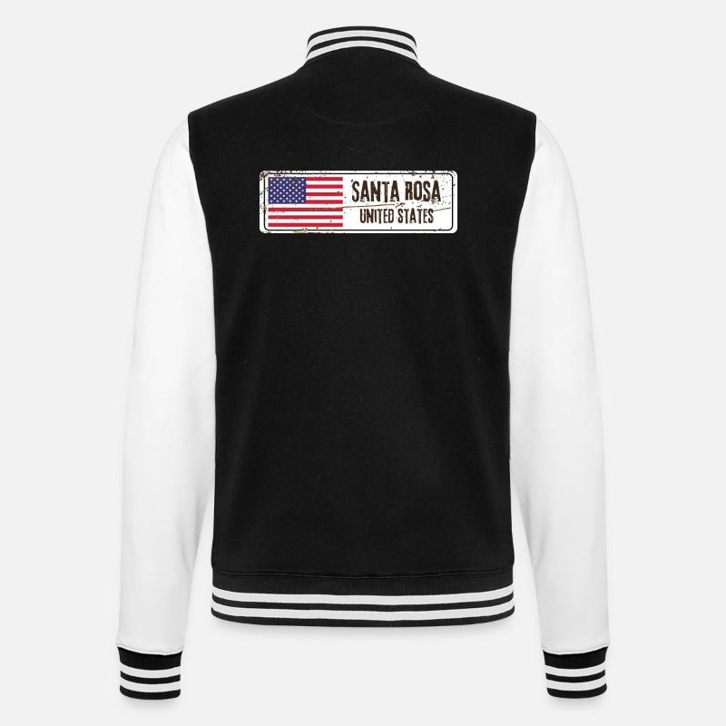 Drapeau de Santa Rosa - Veste Teddy - noir/blanc