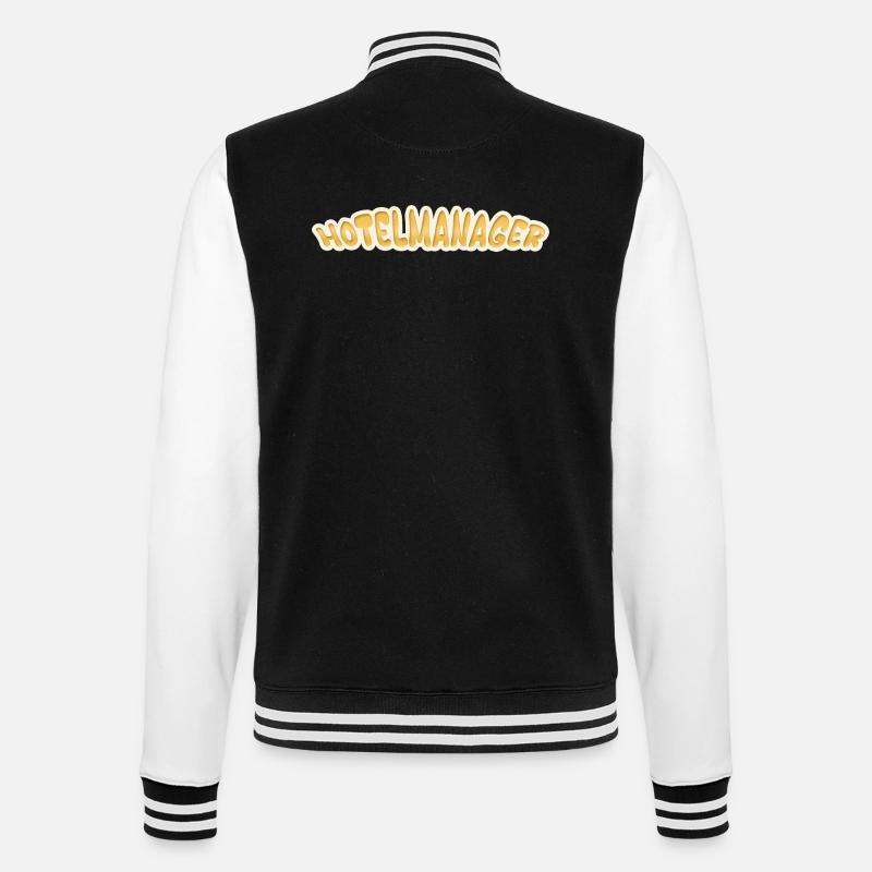 Job Hotel Manager - College Sweat Jacket - black/white