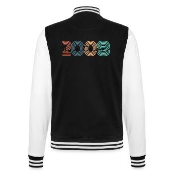2008 vintage rétro - Veste Teddy - noir/blanc - Dos - Marisol (170cm)