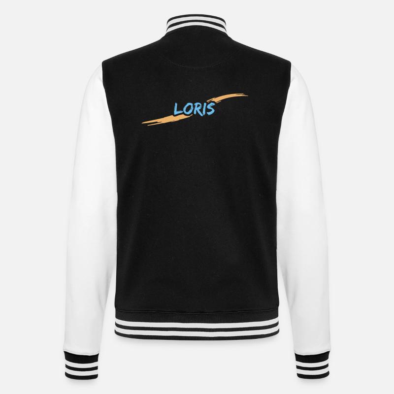 Loris Loris - Veste Teddy - noir/blanc