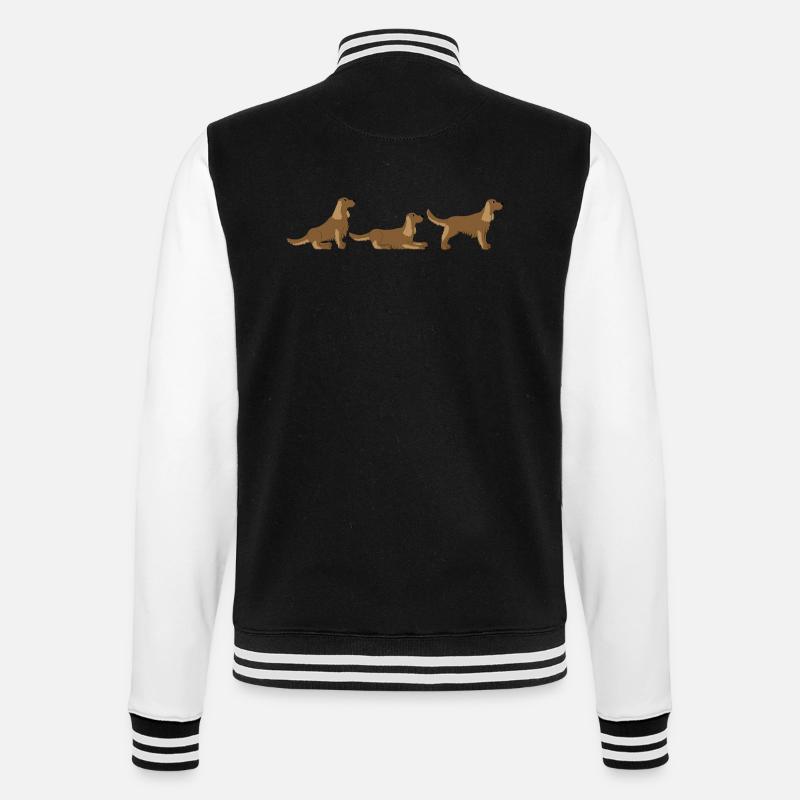 place get Cocker Spaniel - College Sweat Jacket - black/white
