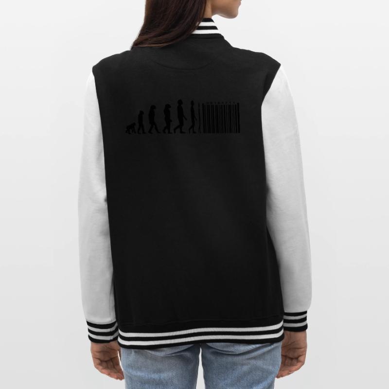 Evolution Strichcode College-Sweatjacke
