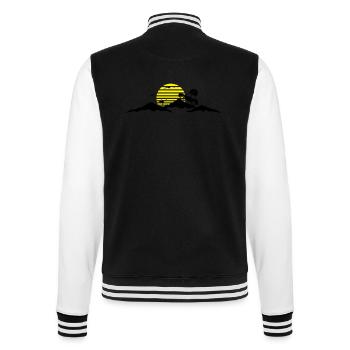 Reise - Berge Auto - College-Sweatjacke - Schwarz/Weiß - Hinten - Marisol (170cm)