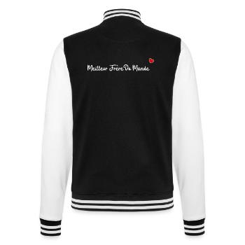 Meilleur frère du monde - Veste Teddy - noir/blanc - Dos - Marisol (170cm)