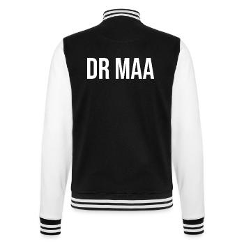 Erzgebirge Der Mann - College-Sweatjacke - Schwarz/Weiß - Hinten - Marisol (170cm)
